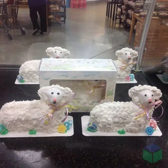 Easter Lamb Cake Boxes 3 Easter Lamb Cake Boxes 3