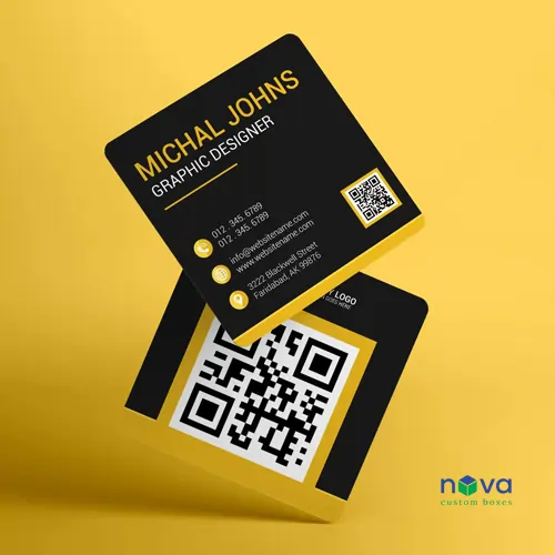 Embossed Square Business Cards - Image 2 Embossed Square Business Cards - Image 2