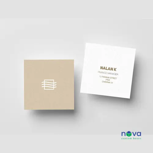 Embossed Square Business Cards - Image 3 Embossed Square Business Cards - Image 3