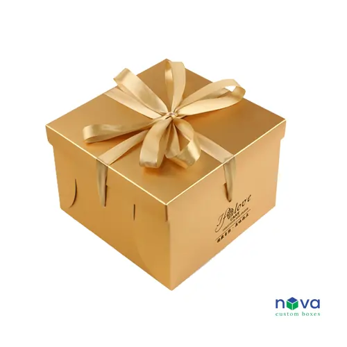 Gold Cake Boxes - Image 2 Gold Cake Boxes - Image 2