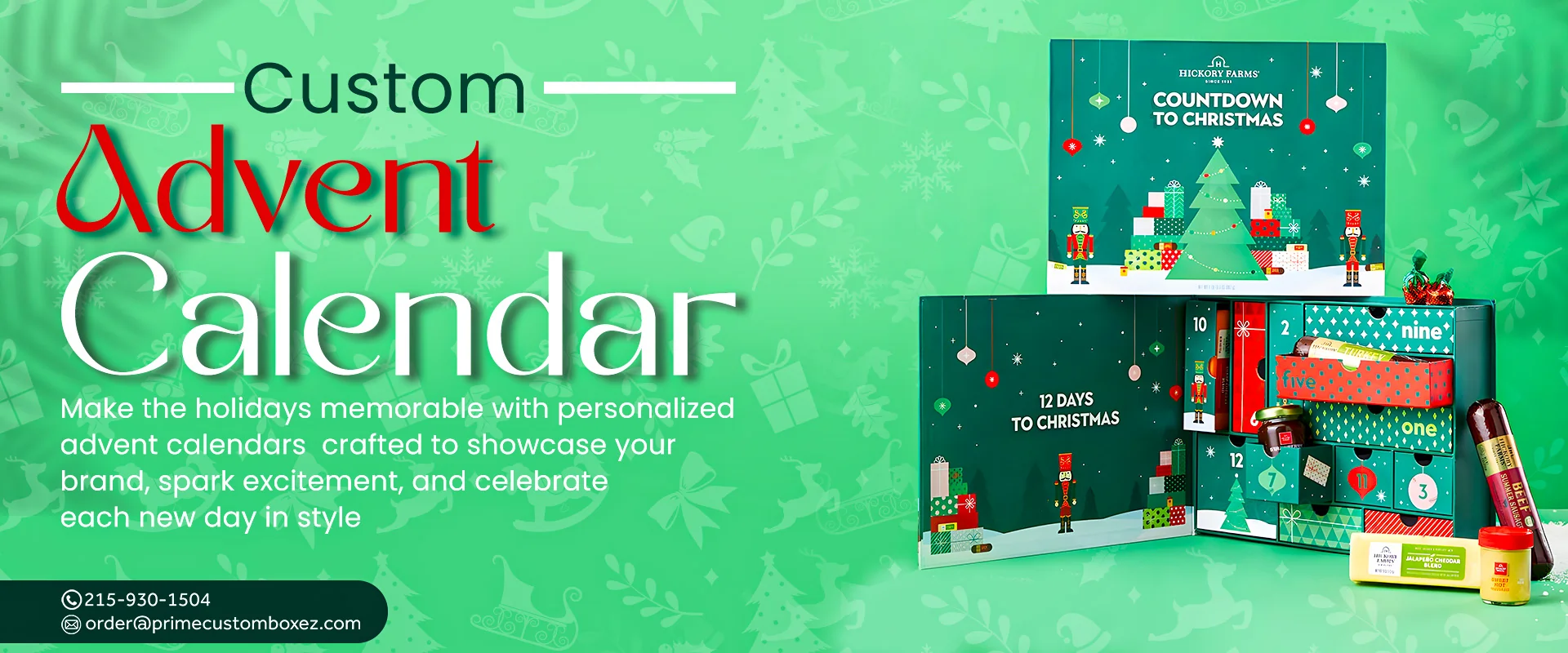 custom advent calendar Web Banner custom advent calendar Web Banner